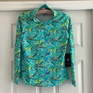 Ibkul quarter zip stay cool top